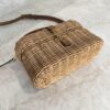 Saint Laurent (YSL) Gaby Top Handle Vanity Bag Wicker with Leather