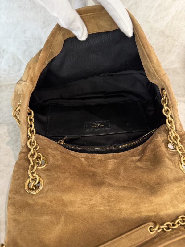 Saint Laurent (YSL) Suede Matelasse Monogram Medium Jamie 4.3 Golden Leaf