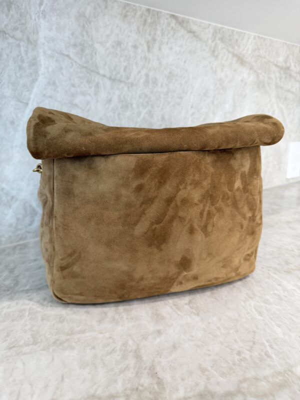 Saint Laurent (YSL) Suede Matelasse Monogram Medium Jamie 4.3 Golden Leaf