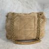 Saint Laurent (YSL) Suede Matelasse Monogram Medium Jamie 4.3 Golden Leaf