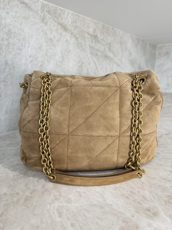 Saint Laurent (YSL) Suede Matelasse Monogram Medium Jamie 4.3 Golden Leaf
