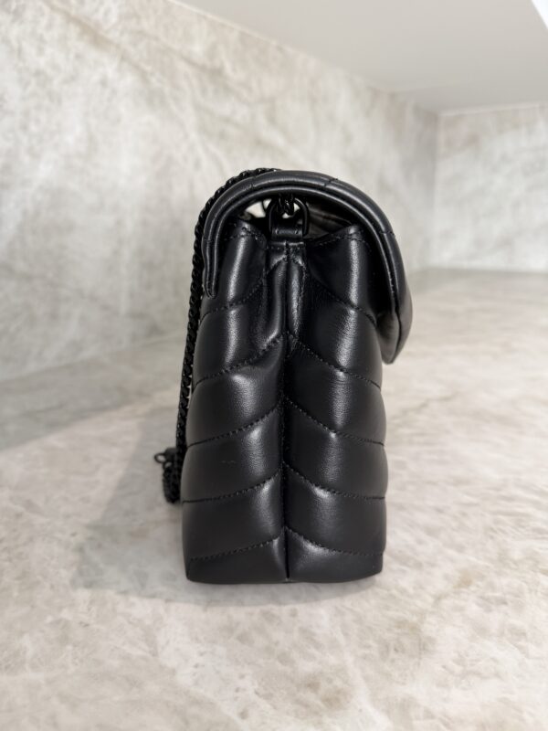 Saint Laurent (YSL) Loulou Small In Quilted Leather Black and Black Hardware