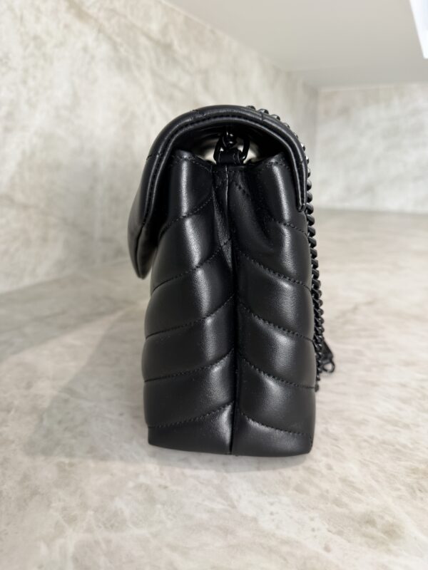 Saint Laurent (YSL) Loulou Small In Quilted Leather Black and Black Hardware