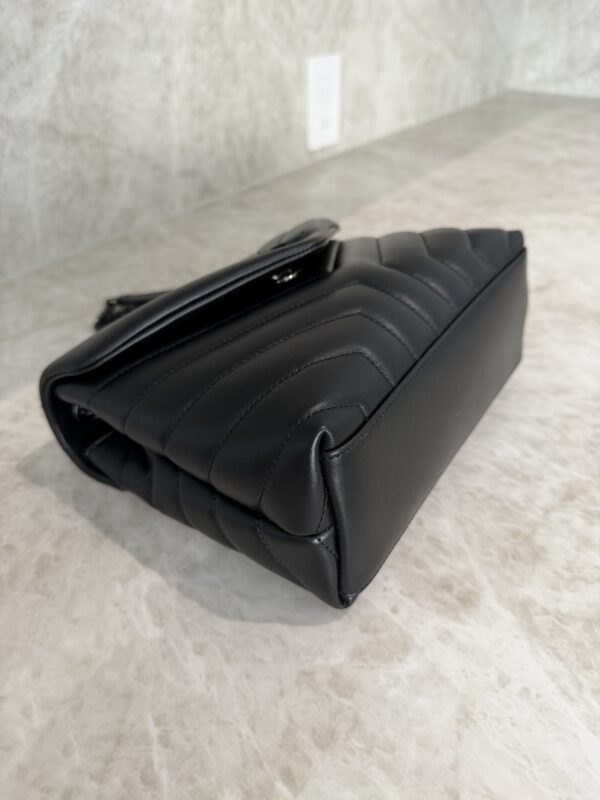 Saint Laurent (YSL) Loulou Small In Quilted Leather Black and Black Hardware