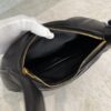 Saint Laurent (YSL) Plunged Lambskin Calypso Mini Hobo Black