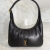 Saint Laurent (YSL) Plunged Lambskin Calypso Mini Hobo Black