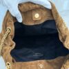 Saint Laurent (YSL) Suede Matelasse Large Jamie Pochon Golden Leaf
