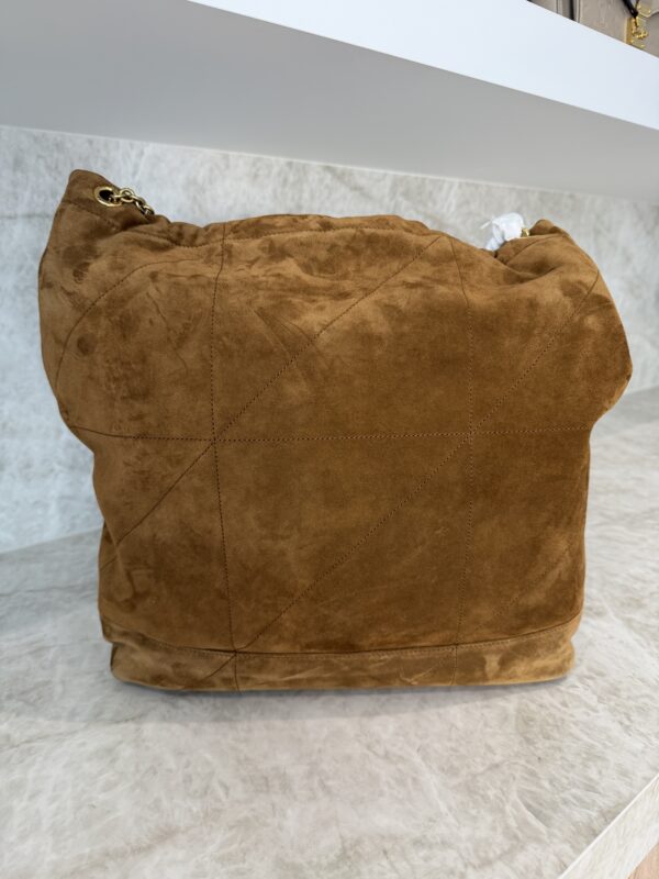 Saint Laurent (YSL) Suede Matelasse Large Jamie Pochon Golden Leaf