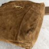 Saint Laurent (YSL) Suede Matelasse Large Jamie Pochon Golden Leaf
