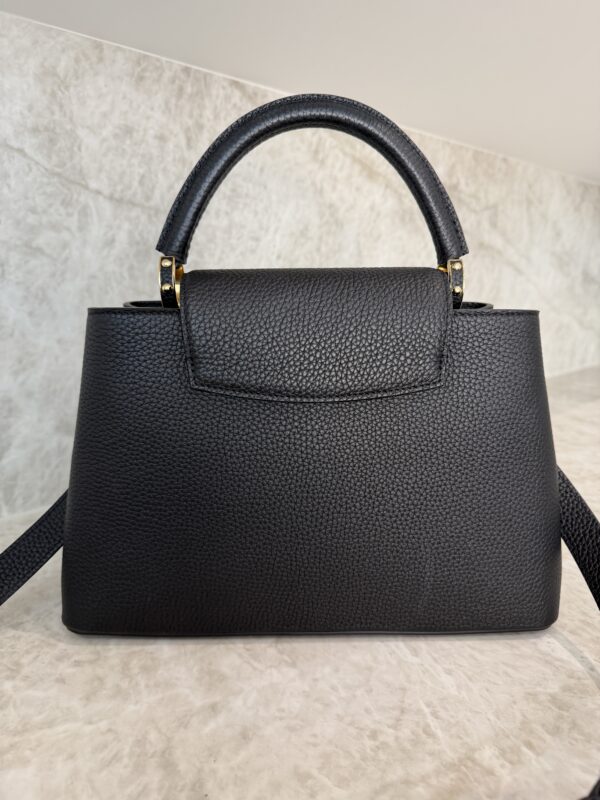 Louis Vuitton Taurillon Capucines MM Black