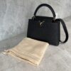 Louis Vuitton Taurillon Capucines MM Black