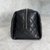 Chanel Grained Shiny Calfskin Gold Tone Hardware Zippered Case Large