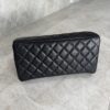 Chanel Grained Shiny Calfskin Gold Tone Hardware Zippered Case Large