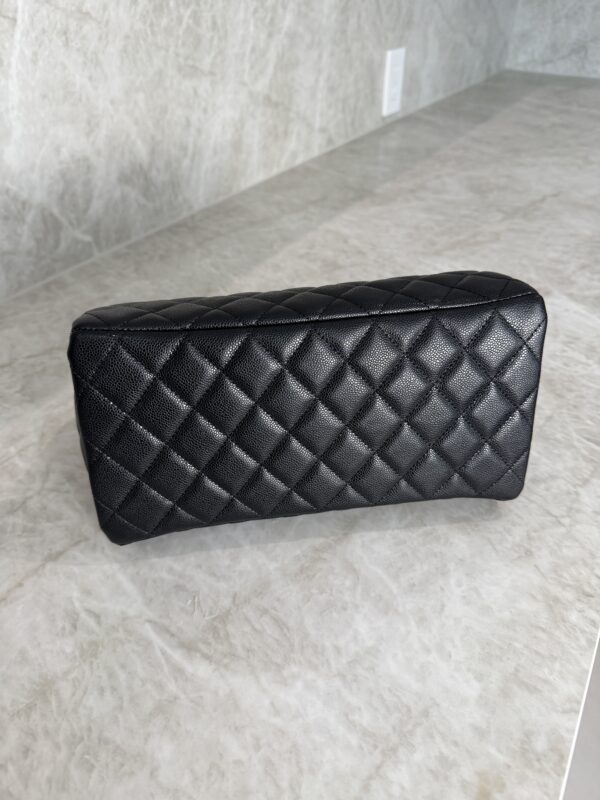 Chanel Grained Shiny Calfskin Gold Tone Hardware Zippered Case Large
