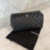 Chanel Grained Shiny Calfskin Gold Tone Hardware Zippered Case Large