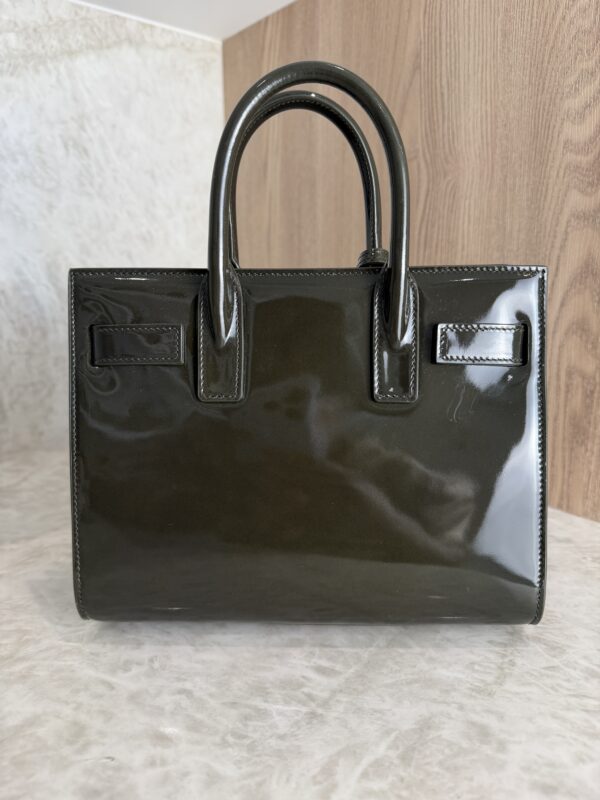 Saint Laurent (YSL) Patent Nano Sac De Jour Dark Vineyard