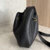 Saint Laurent (YSL) Grained Calfskin Paris VII Mini Flat Hobo Black