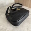 Saint Laurent (YSL) Grained Calfskin Paris VII Mini Flat Hobo Black