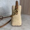 Saint Laurent (YSL) Calfskin Le 37 Mini Bucket Bag Raffia