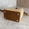 Saint Laurent (YSL) Calfskin Le 37 Mini Bucket Bag Raffia