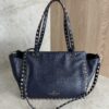 Valentino Garavani Vitello Small Rockstud Tote Marine