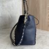 Valentino Garavani Vitello Small Rockstud Tote Marine
