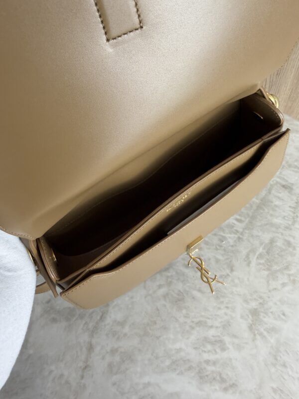 Saint Laurent (YSL) Voltaire Top Handle in Box Tan