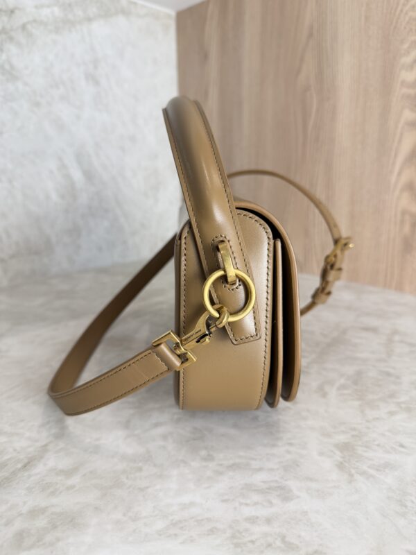 Saint Laurent (YSL) Voltaire Top Handle in Box Tan