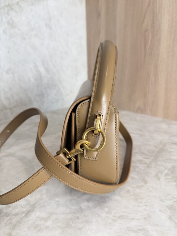 Saint Laurent (YSL) Voltaire Top Handle in Box Tan