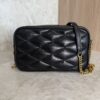 Saint Laurent (YSL) Lambskin Quilted Mini Camera Bag Black