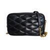 Saint Laurent (YSL) Lambskin Quilted Mini Camera Bag Black