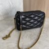 Saint Laurent (YSL) Lambskin Quilted Mini Camera Bag Black