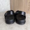 Fendi Black Leather Dad Sandals Size 39
