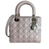 Christian Dior Iridescent Lambskin Cannage Medium Lady Dior Gold Hardware