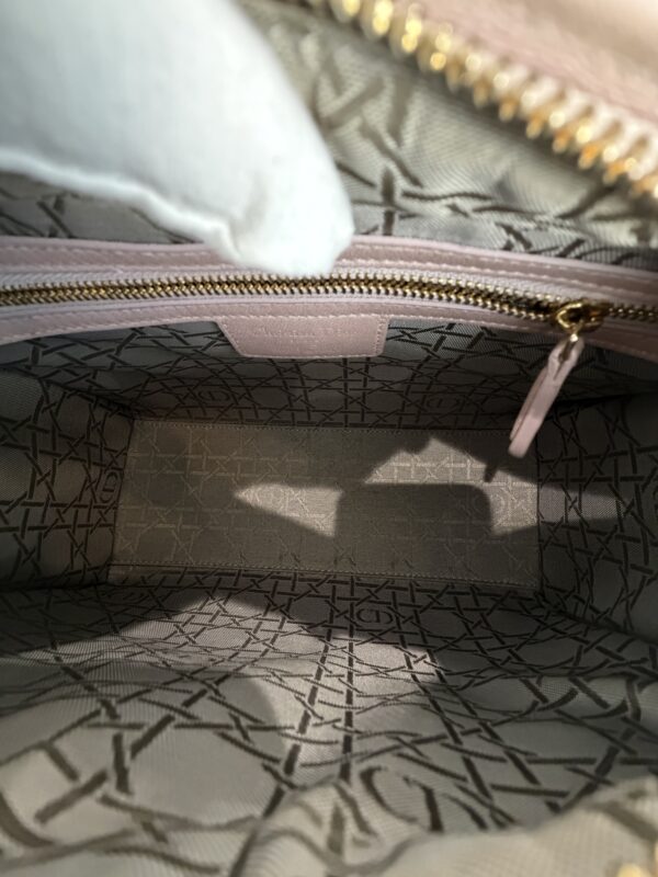 Christian Dior Iridescent Lambskin Cannage Medium Lady Dior Gold Hardware