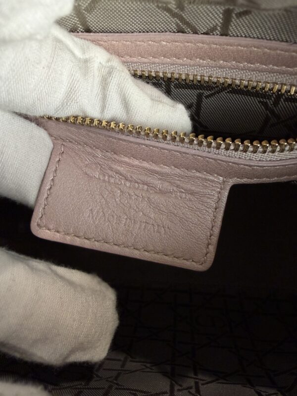 Christian Dior Iridescent Lambskin Cannage Medium Lady Dior Gold Hardware