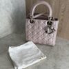 Christian Dior Iridescent Lambskin Cannage Medium Lady Dior Gold Hardware