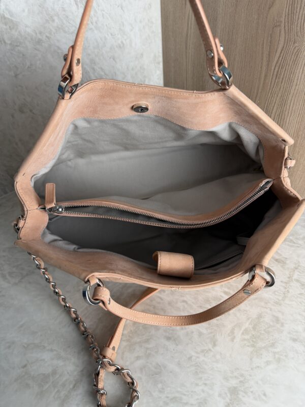 Chanel Iridescent Calfskin Quilted Small Sea Hit Tote