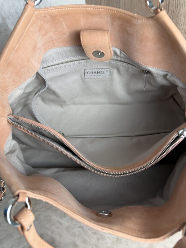 Chanel Iridescent Calfskin Quilted Small Sea Hit Tote