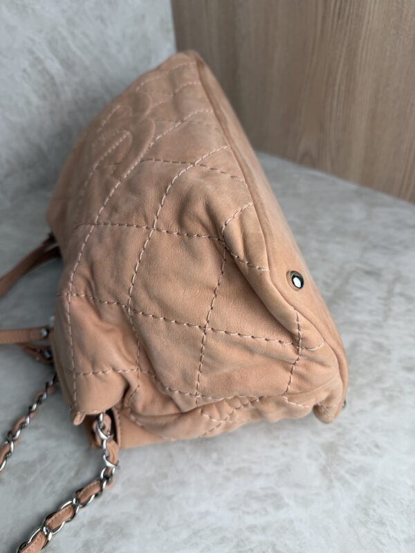Chanel Iridescent Calfskin Quilted Small Sea Hit Tote