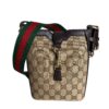 Gucci Supreme GG Canvas/Leather Jackie Small Bucket Crossbody Bag