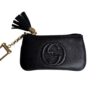 Gucci Black Pebbled Leather Soho Pochette Cles Key Holder