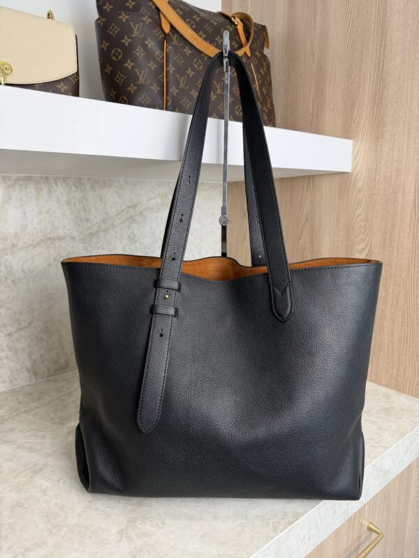 Louis Vuitton Grained Calfskin Low Key Cabas MM Black