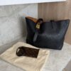 Louis Vuitton Grained Calfskin Low Key Cabas MM Black