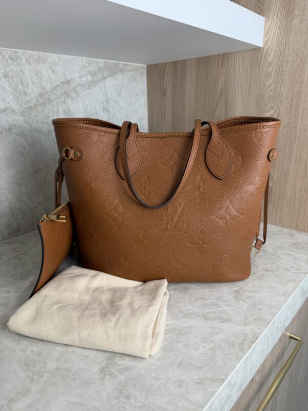 Louis Vuitton Empreinte Monogram Giant Neverfull MM Cognac