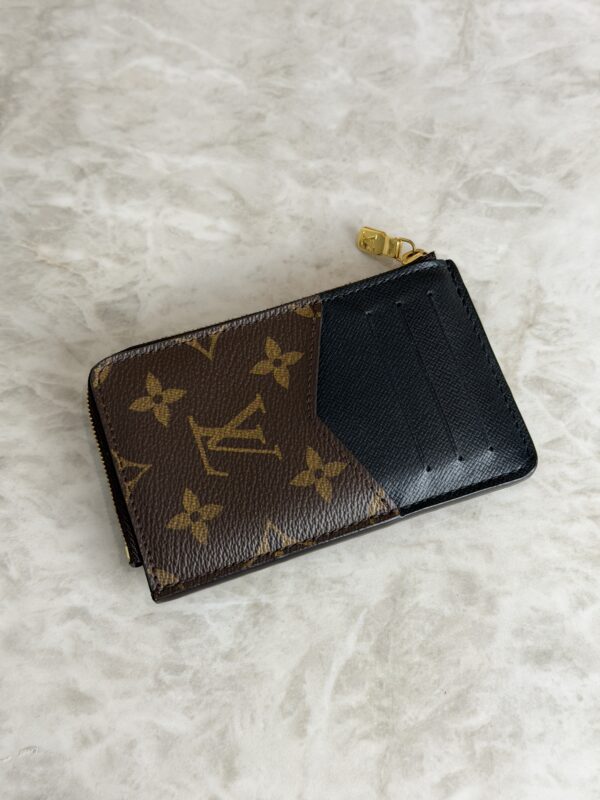 Louis Vuitton Monogram Recto Verso Card Holder Black