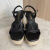 Louis Vuitton LV Isola Wedge Espadrille Black