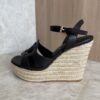 Louis Vuitton LV Isola Wedge Espadrille Black