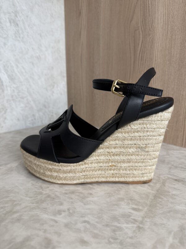 Louis Vuitton LV Isola Wedge Espadrille Black