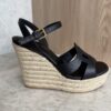 Louis Vuitton LV Isola Wedge Espadrille Black